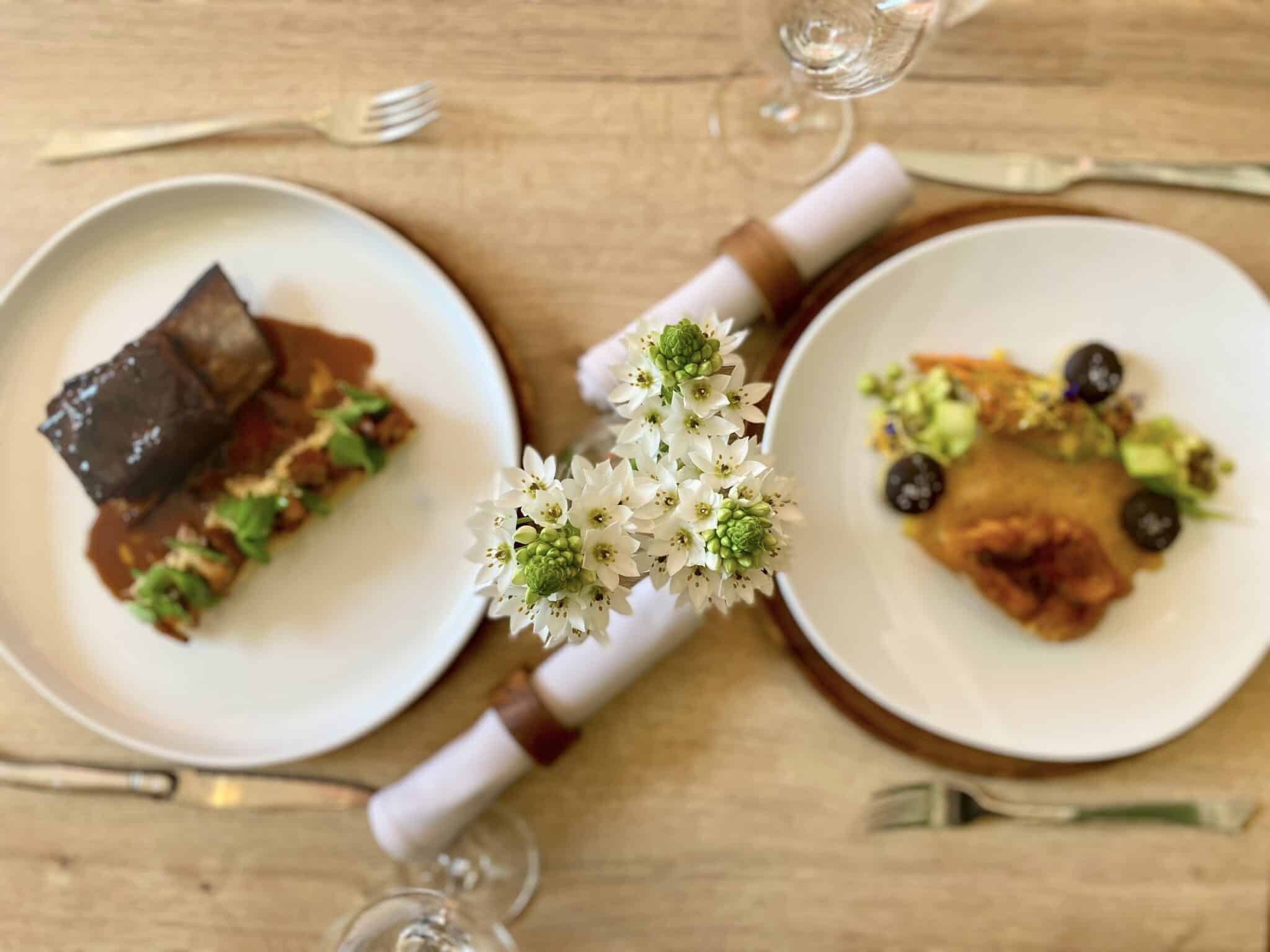 Table dressée chez Jacques Restaurant